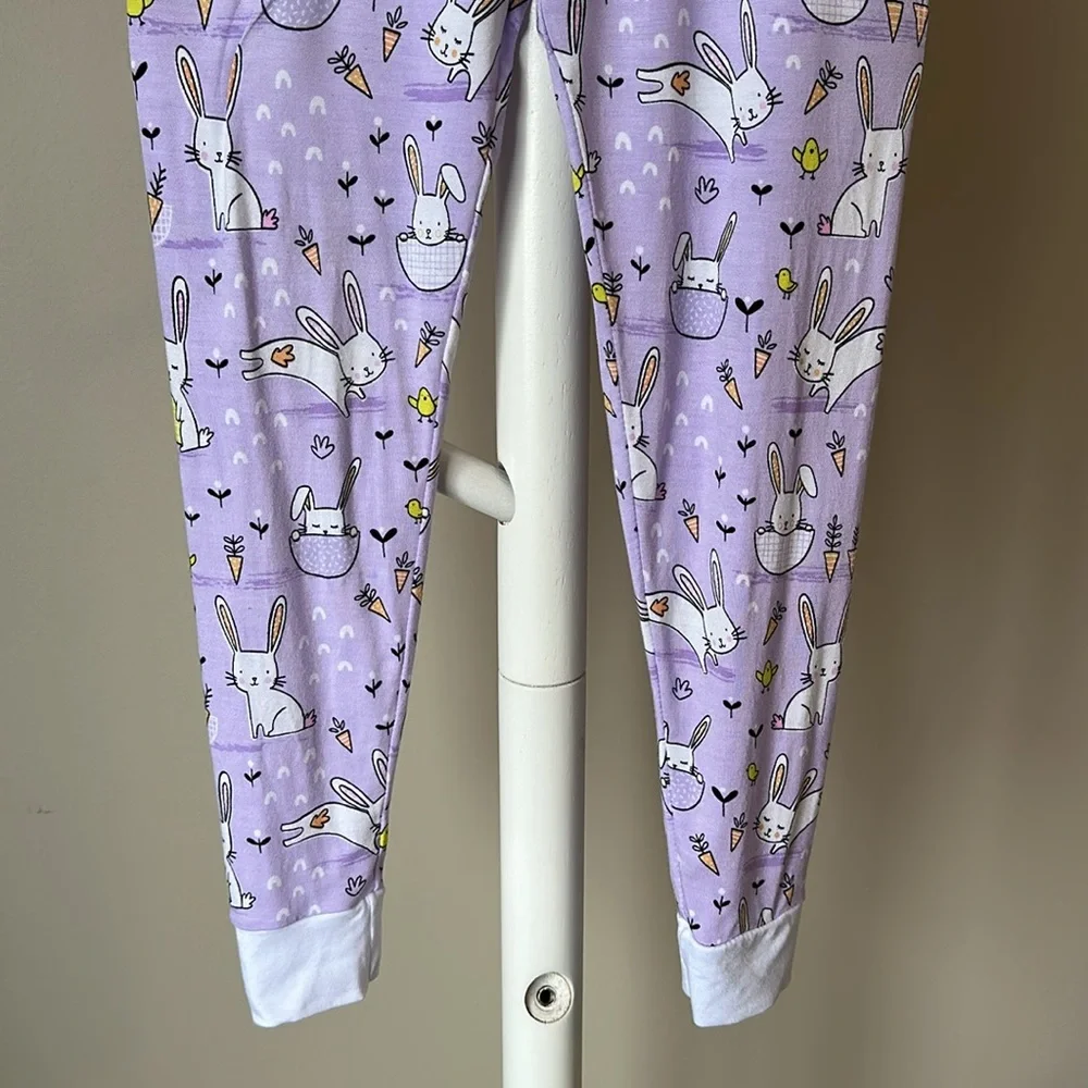 Little Sleepies Lavender Bunnies Long Sleeve Easter Pajamas 4T - Picture 11 of 15